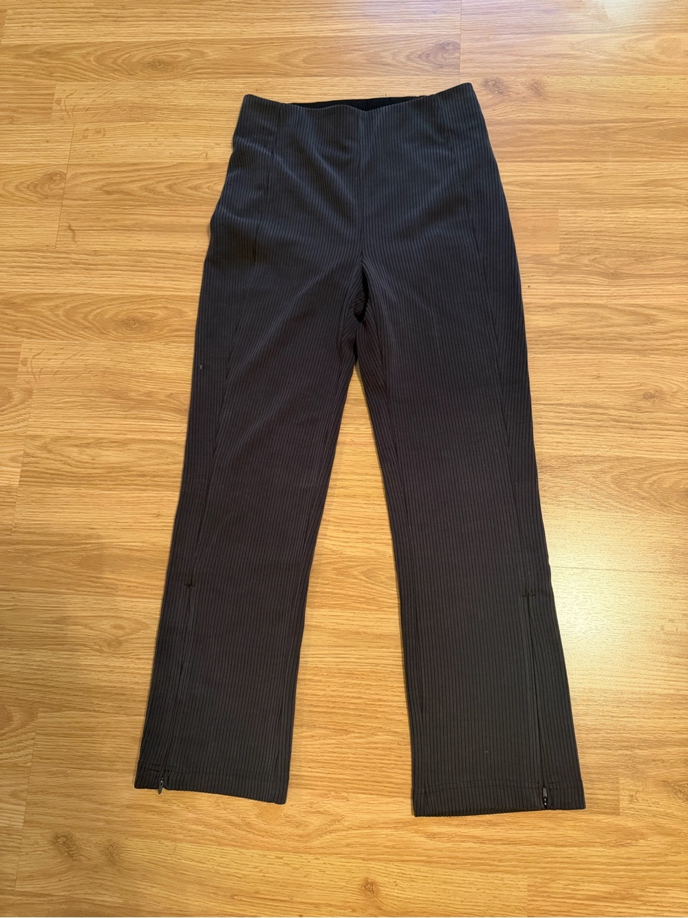 lululemon athletica Black Ribbed Cropped Pants